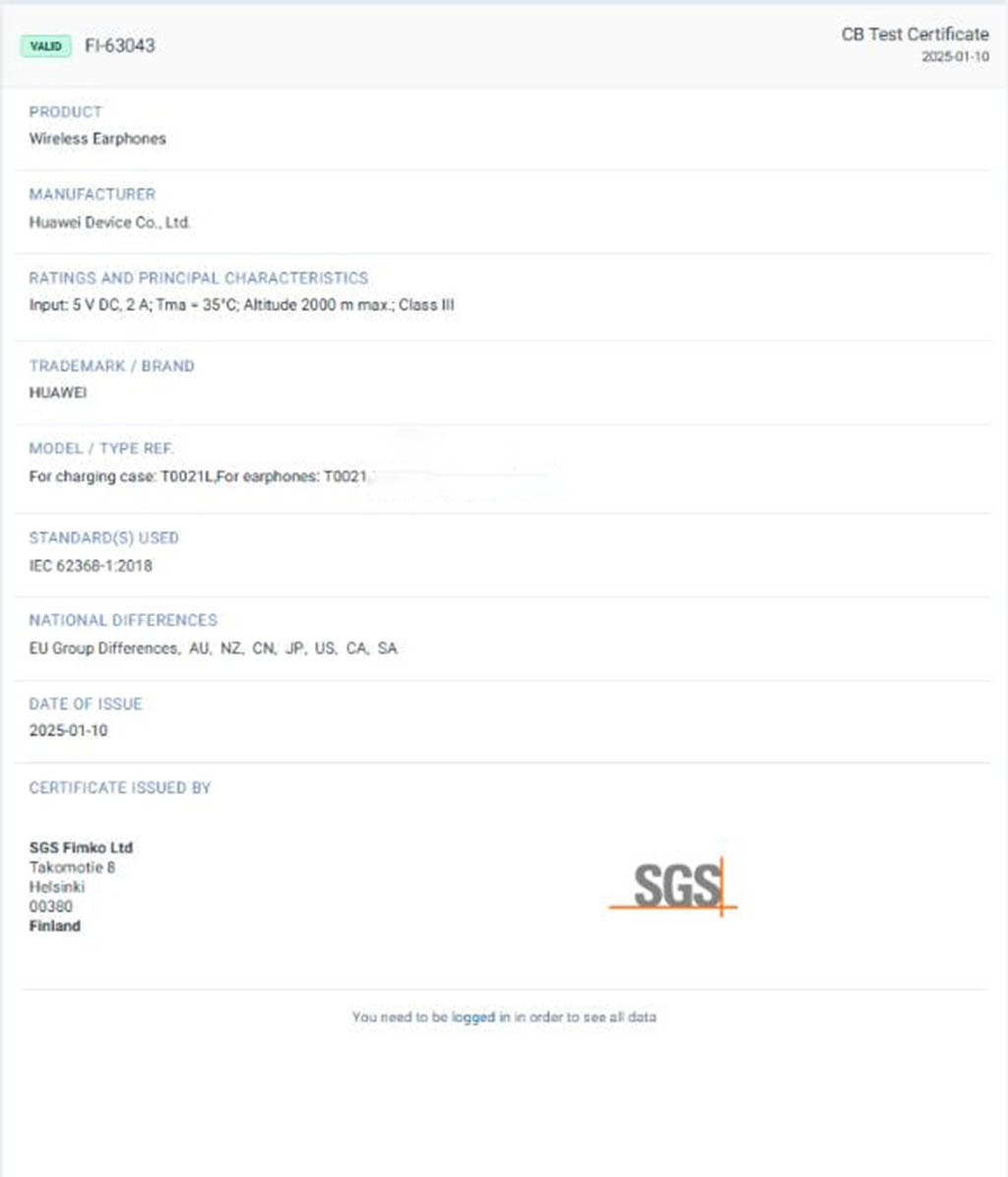 Huawei FreeArc earbuds collect SIRIM and SGS certifications Huawei FreeArc earbuds collect SIRIM and SGS certifications